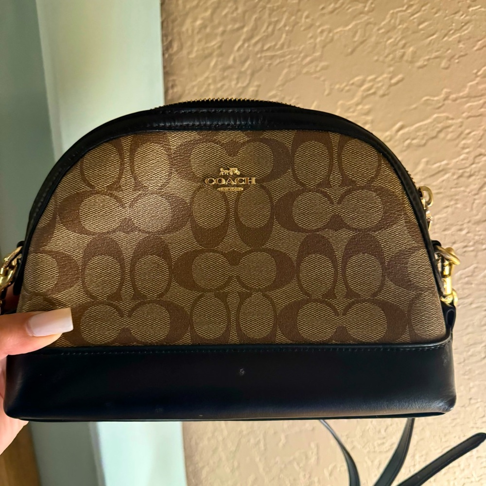 Coach Dome Crossbody In Signature Canvas (F76674) Gem